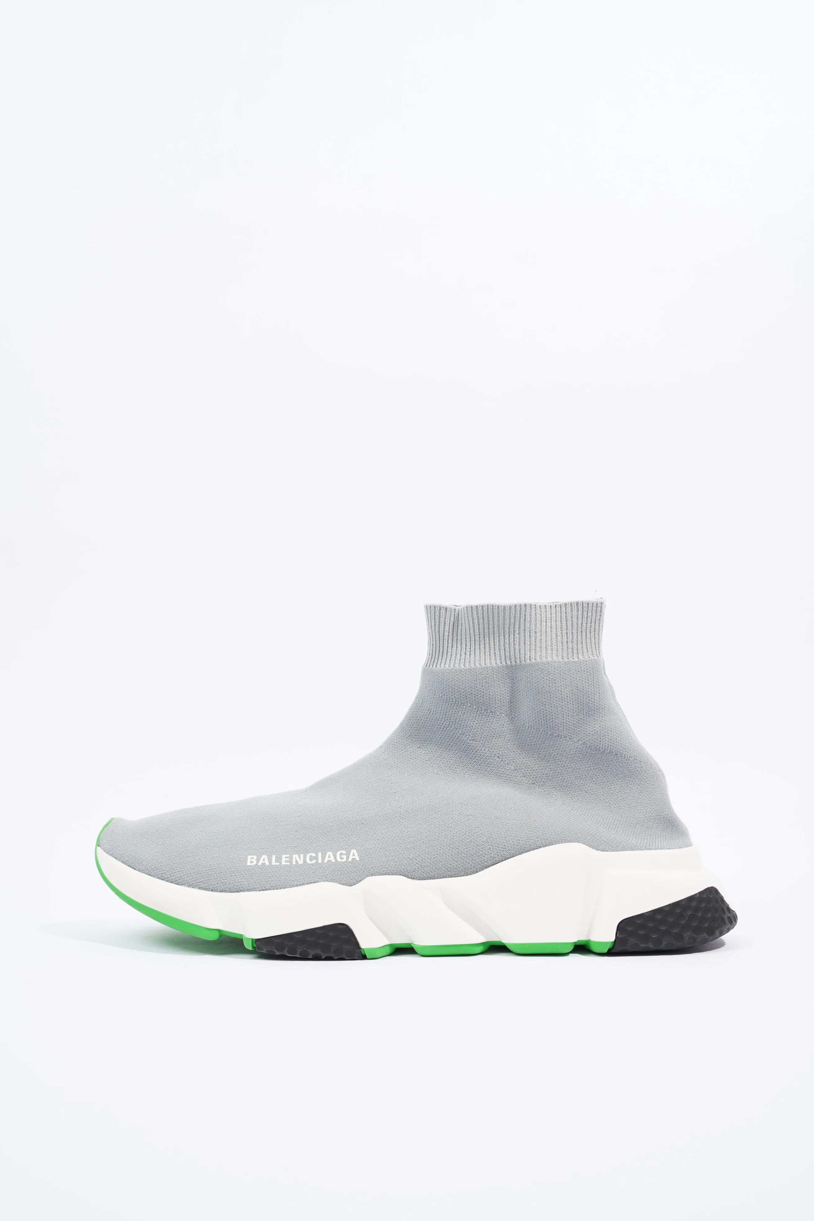 Balenciaga Mens Speed Grey / White / Green EU 43 / UK 9