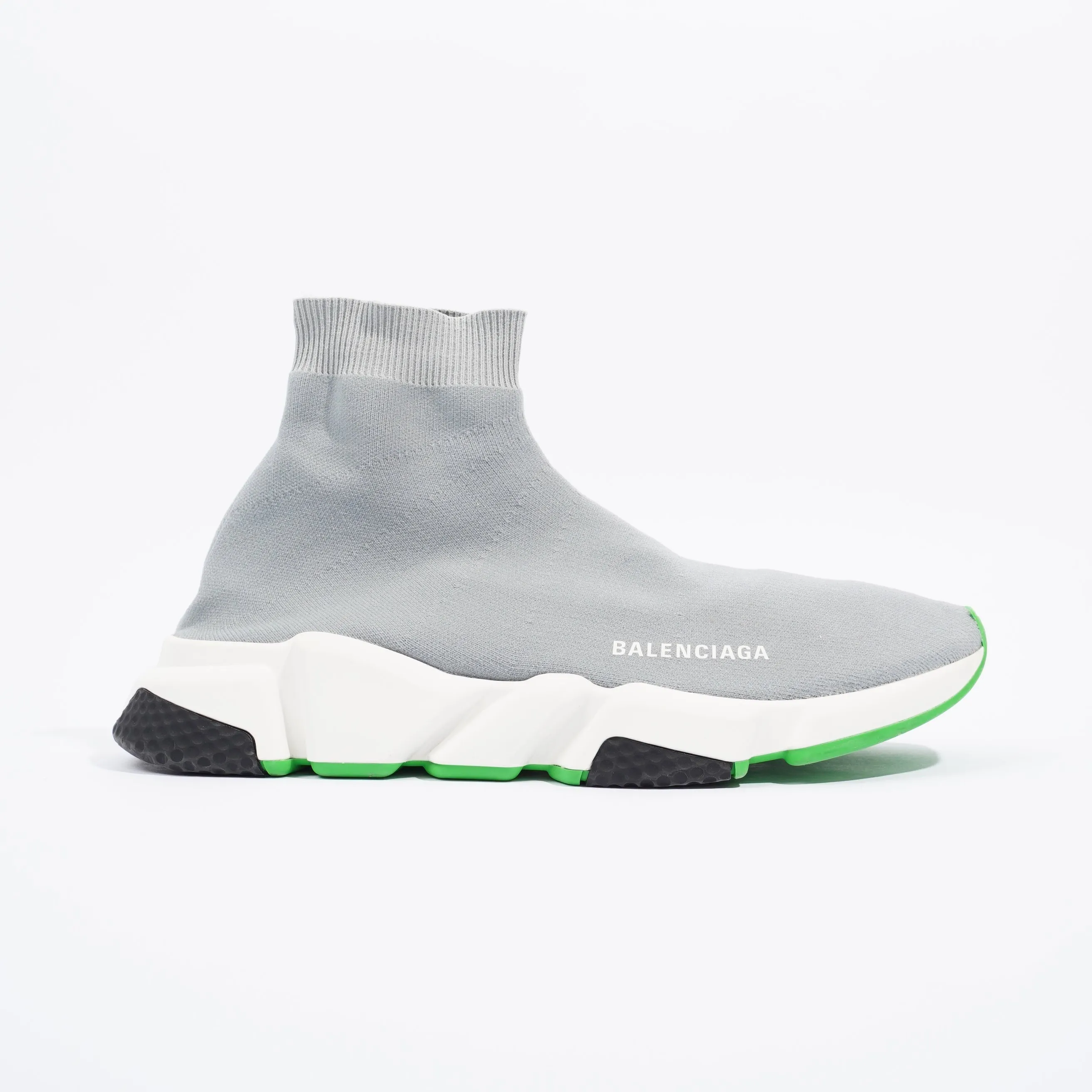 Balenciaga Mens Speed Grey / White / Green EU 43 / UK 9