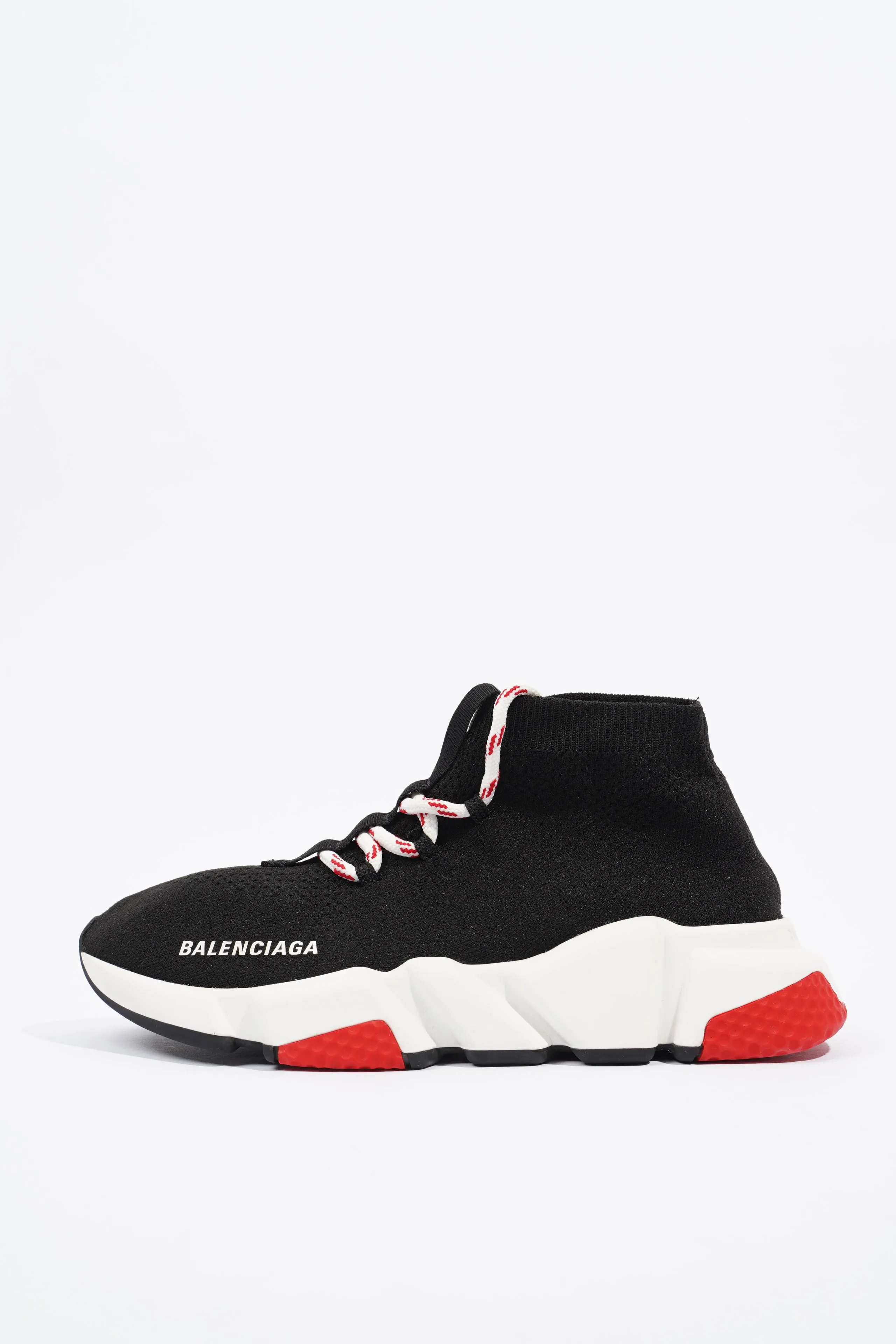 Balenciaga Speed Lace Up Black / White / Red EU 37 / UK 4