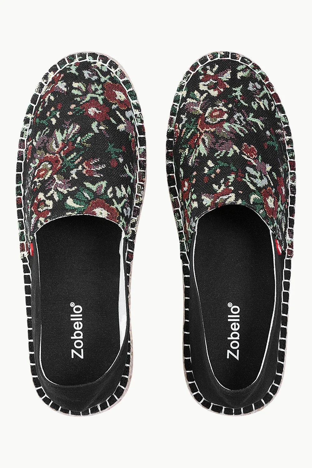 Bold Printed Slip On Espadrilles