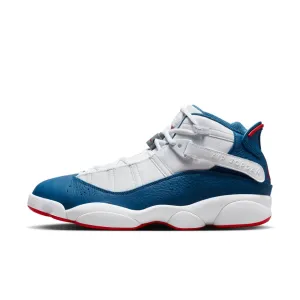 Men's Jordan 6 Rings - WHITE/TRUE BLUE-UNIVERSITY RED