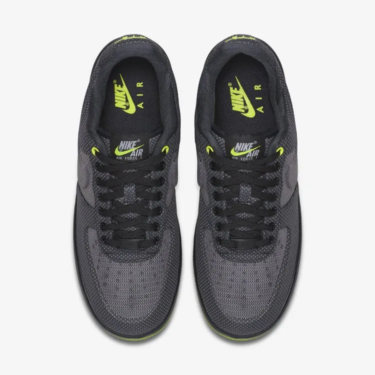 Nike Air Force 1 Elite Knit Jacquard VT 'Wolf Grey' Sneakers, Black