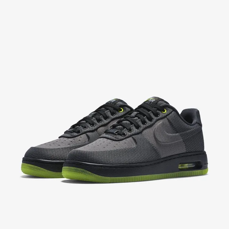 Nike Air Force 1 Elite Knit Jacquard VT 'Wolf Grey' Sneakers, Black