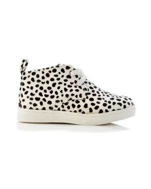Sammy White Leopard Boot