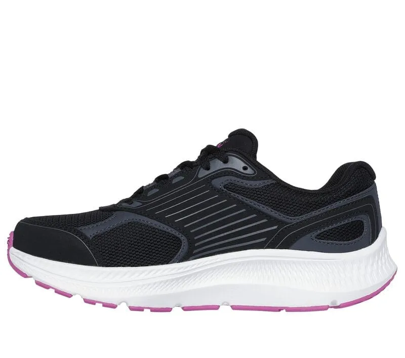 Skechers Women's Go Run 2.0 Sneakers- Black/ Fuchsia
