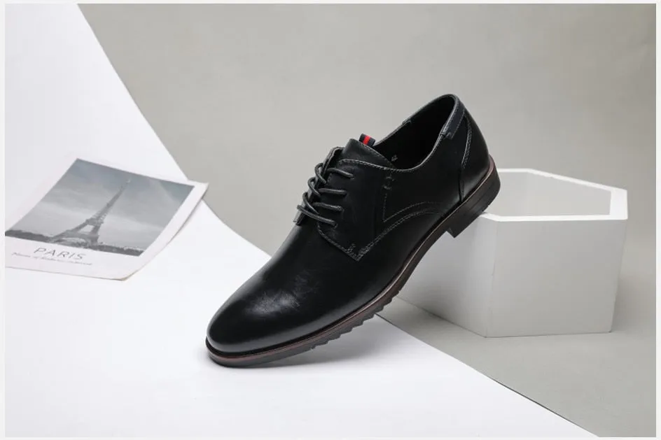 West Louis Classic Leather Elegant Oxford Shoes