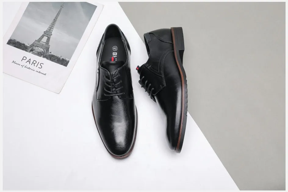 West Louis Classic Leather Elegant Oxford Shoes