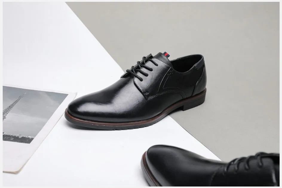West Louis Classic Leather Elegant Oxford Shoes