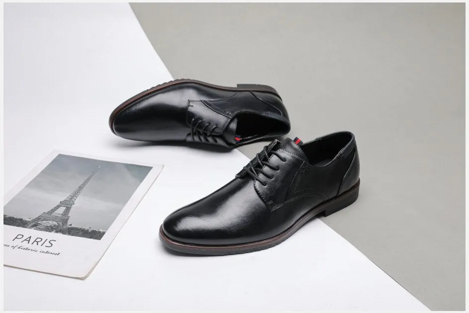West Louis Classic Leather Elegant Oxford Shoes