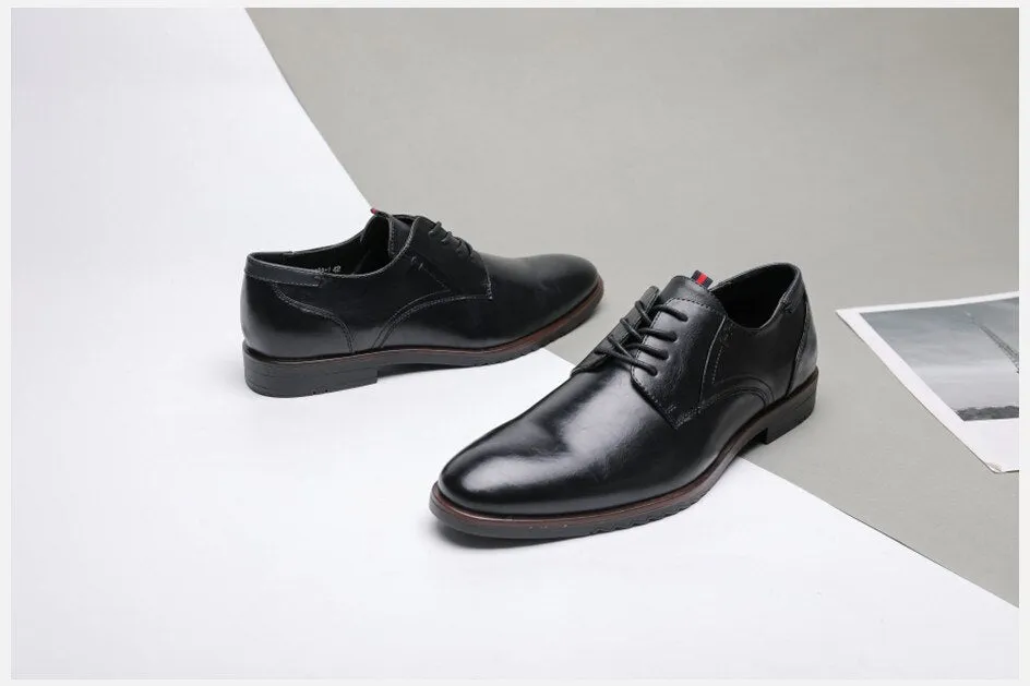 West Louis Classic Leather Elegant Oxford Shoes