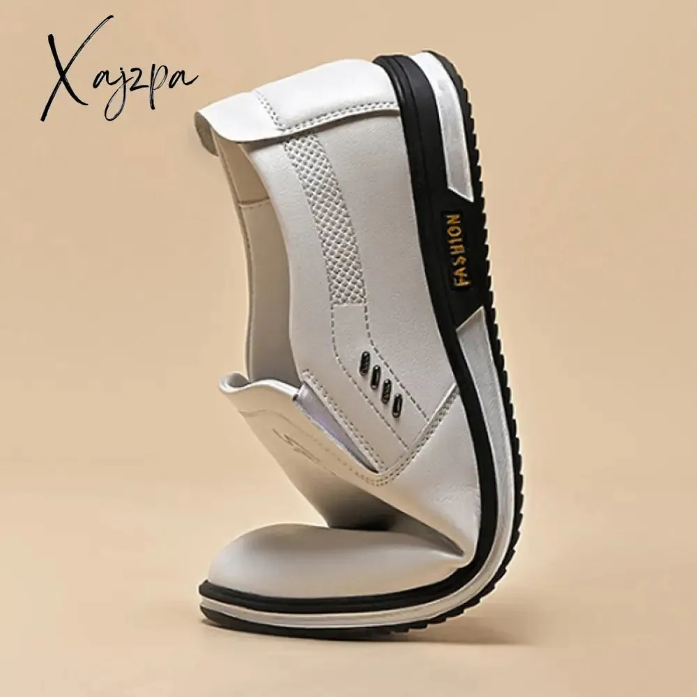 Xajzpa - High-top Padded Cotton Shoes New Men's Hiking Shoes Comfortable Sports Casual Shoes Outdoor Running Shoes Men's Shoes